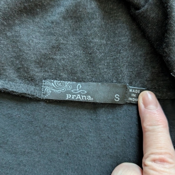 prAna Daphne Skirt Knee Length Charcoal Grey Cotton Blend Women's size Small - Picture 8 of 13